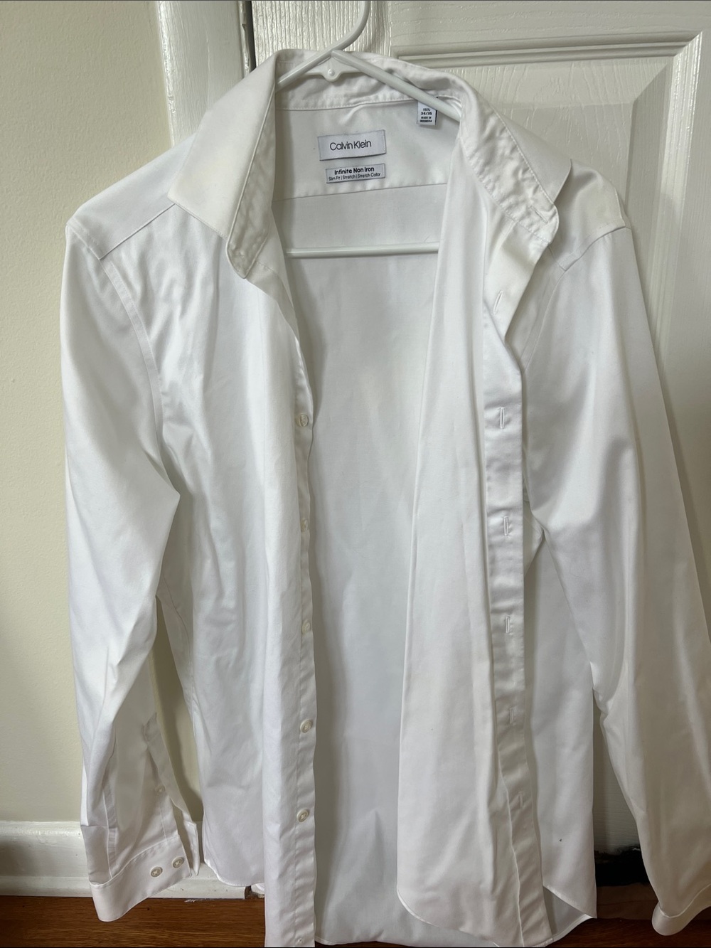 Calvin Klein White Men's Button-Up Dress Shirt